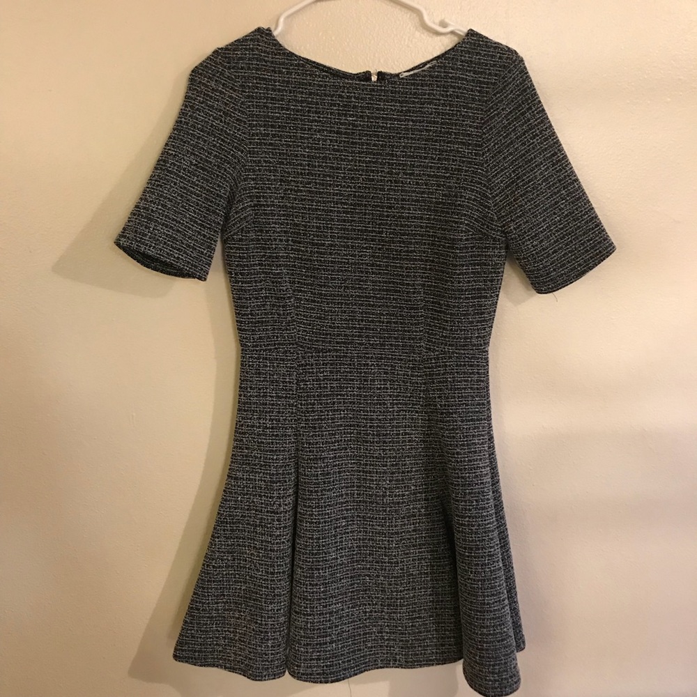 Bar III Black Grey Career Dress